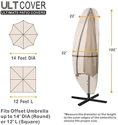 ULTCOVER Waterproof Patio Cantilever Offset Umbrella Cover - Image 2