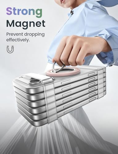 Lamicall for MagSafe Magnetic Phone Ring, Crystal Pink Finger Grip - Image 4
