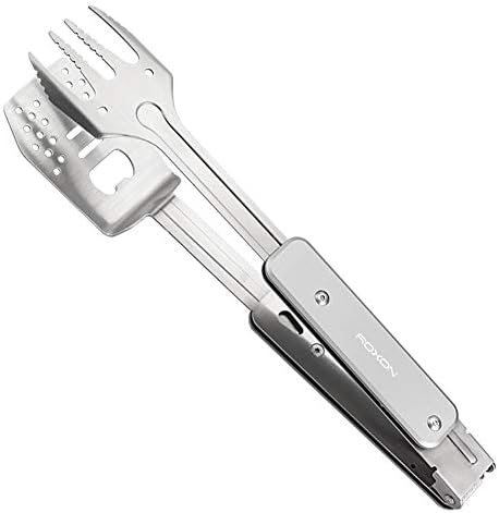 ROXON 4 in 1 Mini Folding BBQ Barbecue Combo Tool (Grey) - Image 5