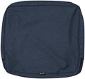 Classic Accessories Montlake Water-Resistant 21 x 22 x 4 Inch Outdoor Back Cushion Slip Cover, Patio Furniture Cushion Cover, Heather Indigo Blue, Patio Furniture Cushion Covers by ClassicAccessories