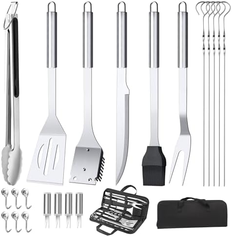 BBQ Accessories Grill Tools Set,Stainless Steel Barbecue Grill Accessories by MayweTanso
