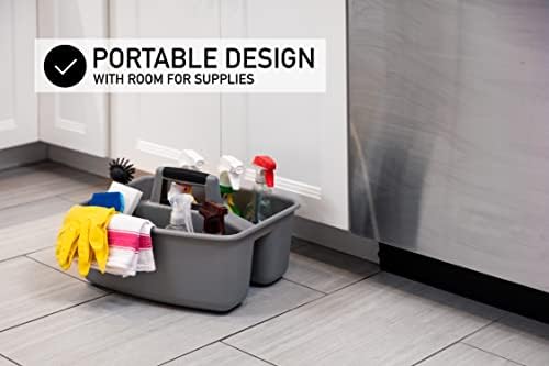 Mighty Tuff Rough and Rugged All-Purpose Cleaning Caddy, Grey/Black 2 Count (CD0170) - Image 5