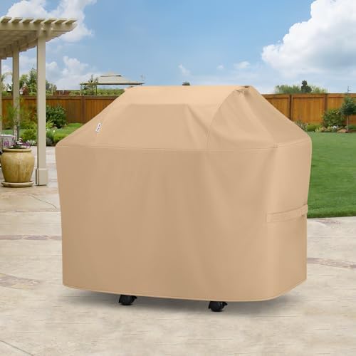 Unicook Grill Cover Heavy Duty Waterproof UV Resistant 48 Inch, Light Brown - Image 7