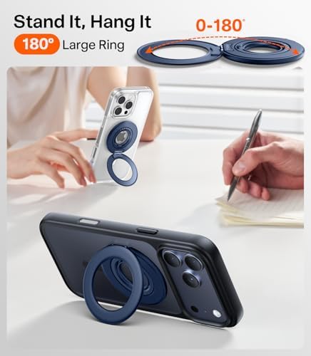 TORRAS 2025 Flagship 360 Magnetic Phone Grip Ring Holder Kickstand, Blue - Image 4