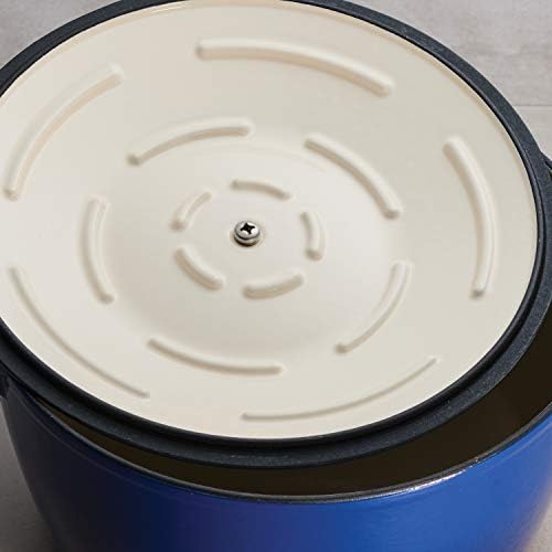 Tramontina Enameled Cast Iron Tall Dutch Oven Pot with Lid, Large 7-quart, Blue - Image 6