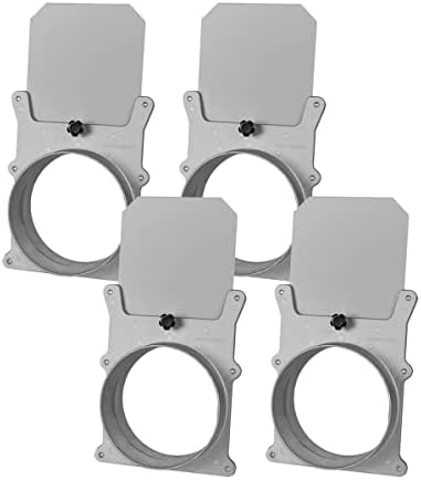 POWERTEC 70227-P4 6-Inch Aluminum Blast Gate for Dust Collector, Dust Collection Fittings, 4 PK by POWERTEC