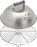 Cuisinart 12.25" Melting Dome with Bonus Wire Rack, Stainless Steel Grill Dome with Vent for Steaming, Smoking & Melting Cheese, Ideal for BBQ, Griddles, and Outdoor Cooking by Cuisinart