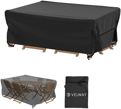 Patio Furniture Covers Waterproof Outdoor Table Cover 74"Lx47"Wx28"H by Velway