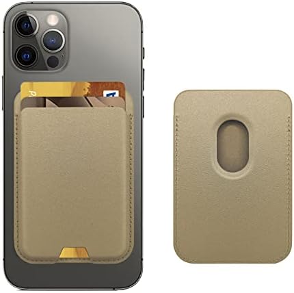 iLodn Magnetic Wallet Compatible with MagSafe for iPhone 17 16 15 14 13 12 Pro Max Air Plus Model, Mag 3 Safe Card Holder Stick on Accessories for Cell Phone & Case, Aureate by iLodn