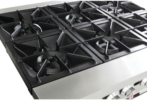 Kratos 36" Commercial Gas Range & Oven, 6 Burners and Full Size Oven - Image 4