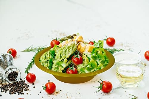 DecorRack 24 Gold Plastic Bowls, 7 in Disposable 12 oz Bowl - Image 4