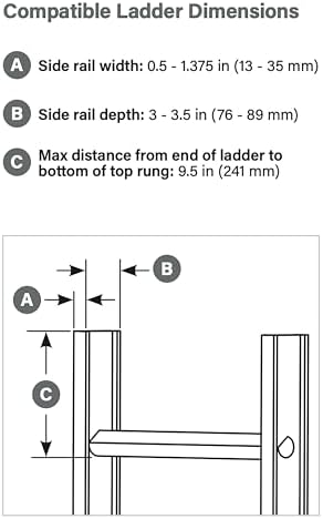 Guardian 10800 Safe-T Ladder Extension System| OSHA Compliant| Aluminum - Image 5