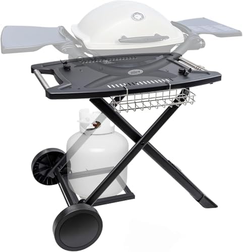 Portable Grill Cart for Weber Q1200, Q1000, Q2200, Q2000 by Broil-X