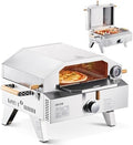 VEVOR 2 IN 1 Outdoor Pizza Oven, 13 in Propane Pizza Oven & Grill, 12,000 BTU Tabletop Propane Gas Oven with Pizza-Stone, Thermometer, Stainless Steel Portable Grill, for Camping & Backyard by VEVOR