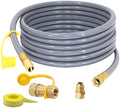 24 Feet 1/2-Inch ID Natural Gas Hose with Quick Connect Fitting for weber, charbroi, Grill, Pizza Oven, Patio Heater and More NG Appliance, Propane to Natural Gas Conversion Kit - CSA Certified by SUMNEW