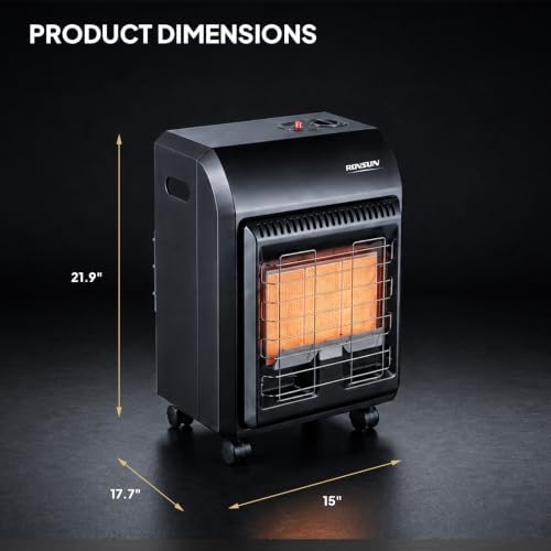 ROVSUN 18000 BTU Portable Propane Heater for Indoor & Outdoor Use with ODS - Image 5