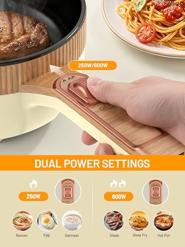 Electric Hot Pot 1.5L Mini Portable Electric Pot Dual Power - Image 3