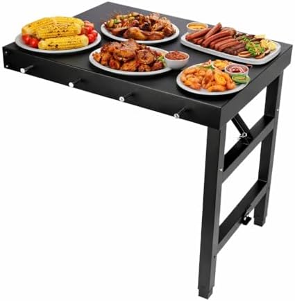 QuliMetal Foldable Side Shelf for Traeger Woodridge,Woodridge Pro/Elite by QuliMetal