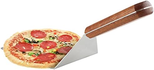 8” Extra-Large Sturdy Stainless Steel Spatula Hamburger Turner with Strong Wooden Handle – Professional Commercial Food Flipper Scraper for Grilling Cooking, Baking for Your Flat Top Restaurants - Image 3