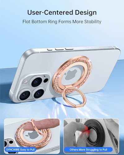 SYNCWIRE for MagSafe Phone Grip, Magnetic Phone Ring Holder Stand Kickstand - Image 5