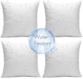 Ashler 16 x 16 Outdoor Pillow Inserts Set of 4 Water Resistant by AshlerHomeDeco