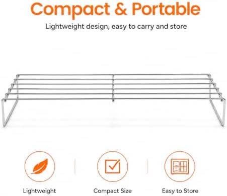 Hisencn 15.9 Inch Universal Warming Rack for Small Gas Grills - Image 7