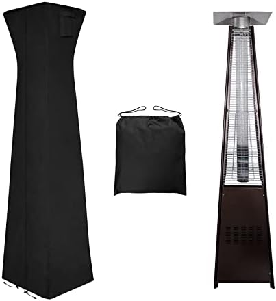 Easy-Going Pyramid Torch Patio Heater Cover, 90"H x 23"L x 23"W, Black by Easy-Going