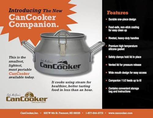 CanCooker Companion Convection Steam Cooker | 1.5 Gallon 4 Pack - Image 3