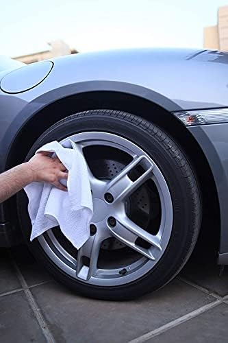 Avalon Towels Cotton Shop Rags – (Pack of 50) Size 12x14 Inches Cleaning Rags – Absorbent Shop Towels and Multipurpose Cleaning Towels for Automobiles, Industries, Garage and Homes (White) - Image 4