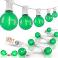 25FT G40 LED Green String Lights Outdoor with 27 Shatterproof Globe Bulbs by Goothy