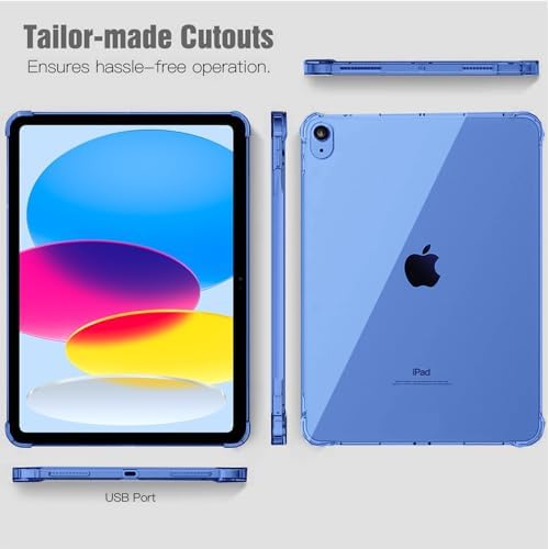 Clear Blue Case for iPad (A16) 11th/10th Gen 11/10.9 inch 2025/2022 - Image 7