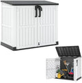 Outdoor Storage Shed 36 Cu Ft with Lockable Doors, Waterproof Storage Box for Backyards, Portable Outdoor Storage Cabinet Easy to Assemble by Unknown