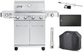 Monument Grills Larger 4-Burner Propane Gas Grills Stainless Steel Cabinet Style with Accessory Kit(5 items), Outdoor Use by MonumentGrills