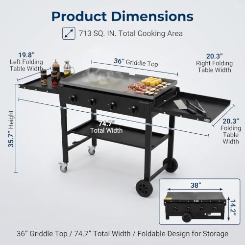 Commercial Griddle on Cart - Image 5