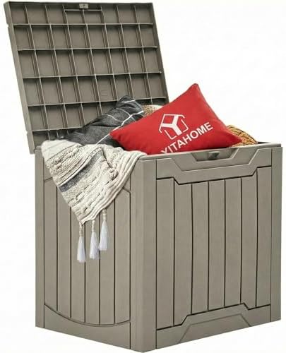 YITAHOME Outdoor Resin Storage Box 31 Gal by YITAHOME