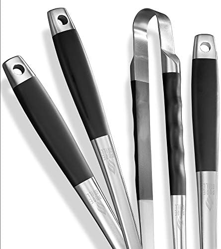 Pure Grill 4-Piece Stainless Steel BBQ Tool Utensil Set - Professional Grade Barbecue Accessories - Image 4