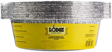 Lodge 10 Inch Aluminum Foil Dutch Oven Liner, 12 Pack by Lodge