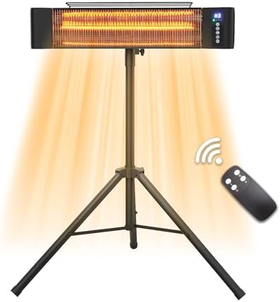 Infrared Heater for Outdoor use 1500W Patio Heater with Stand WEWARM by WEWARMAPPLIANCE
