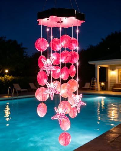 Toodour Solar Wind Chimes for Outside, Gifts for Mom Grandma Women Girls - Image 2