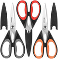 iBayam 3-Pack 8.7" Kitchen Scissors All Purpose Heavy Duty Shears w/Sheath by iBayamDirect