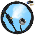 lifeegrn Misting Cooling System, Outdoor Misting System for Patio, 82 FT Misting Line+21 Mist Nozzles+3/4" Brass Adapter,Outdoor Mister System for Patio Garden Trampoline Greenhouse by lifeegrn
