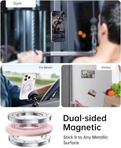 SYNCWIRE Magnetic Phone Ring Holder, for MagSafe Phone Grip Stand Kickstand - Image 4