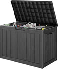 Outdoor Storage Waterproof Deck Box for Patio (45 Gallon, Black) by Unknown