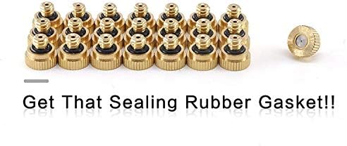 50Pcs Brass Mister Nozzles, 0.012" Misting Tips for Outdoor Cooling - Image 5