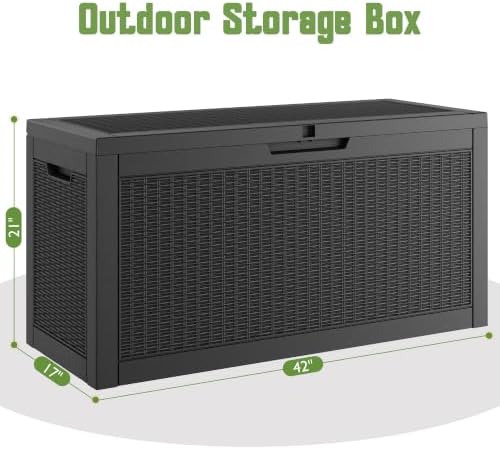 KAMABOKO Outdoor Storage Box, 70 Gallon Deck Box Outdoor Waterproof - Image 2