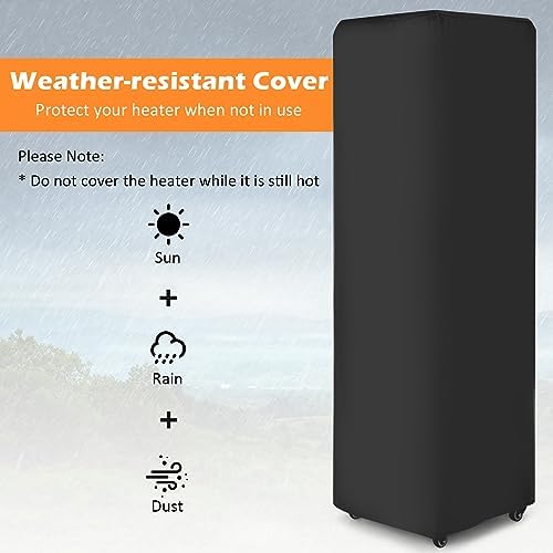 Tangkula 41,000 BTU Propane Patio Heater with Waterproof Cover (Light Grey) - Image 7