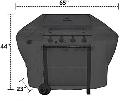 iCOVER 600D Grill Covers, 65 inch BBQ Cover, Heavy Duty Waterproof Canvas, UV Resistant & No Fading, for Weber Char Broil Holland Jenn Air Brinkmann and Dyna-Glo - Image 5