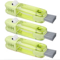 3 in 1 Cup Lid Gap Cleaning Brush Set, Multifunctional Bottle Cleaning Brush, Silicone Cup Lid Gap Cleaner, Home Kitchen Crevice Cleaning Tools (Green) by Nodirz