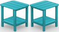 SERWALL Double Adirondack Side Table End Table Set of 2- Tiffany by SERWALL