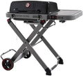 Feasto Portable Gas Grill with Foldable X-Frame Cart for Tailgating, Black by Idealforcook